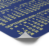 2026 Year Calendar Starry Night or Add Your Photo Poster (Ecke)