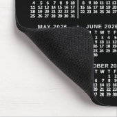 2026 Year Monthly Calendar Black Custom 3 Photos Mousepad (Ecke)