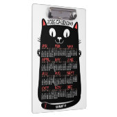 2026 Year Monthly Calendar Mid-Century Black Cat Klemmbrett (Rechts)