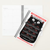 2026 Year Monthly Calendar Midcentury Black Cat Sm Planer (Anzeige)