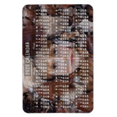 2026 Year Monthly Calendar White | Add Photo Magnet (Vertikal)
