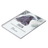 2026 Year of Change Raven Symbolism Notizblock (Linke Seite)