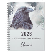 2026 Year of Change Raven Symbolism Notizblock (Vorderseite)