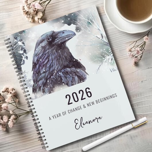 2026 Year of Change Raven Symbolism Planer