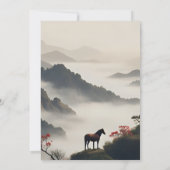 2026 Year of the Fire Horse Chinese New Year Party Einladung (Rückseite)