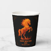 2026 Year of the Fire Horse Chinese Zodiac Pappbecher (Rückseite)