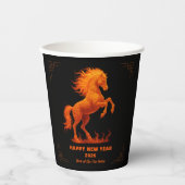 2026 Year of the Fire Horse Chinese Zodiac Pappbecher (Vorderseite)