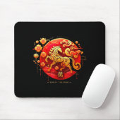 2026 Year Of The Horse Chinese New Year Outfit  Mousepad (Mit Mouse)