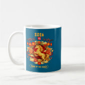 2026 Year Of The Horse Chinese Zodiac Art Kaffeetasse (Links)