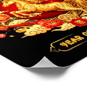 2026 Year Of The Horse Chinese Zodiac Art  Poster (Ecke)