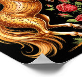 2026 Year Of The Horse Floral Zodiac Art Lunar New Poster (Ecke)