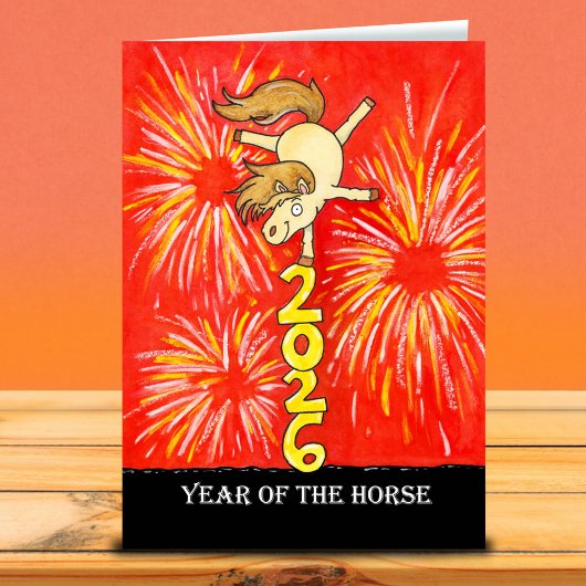 2026 Year of the Horse Greeting Karte