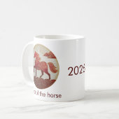 2026 Year of the Horse – Lunar New Year Art Kaffeetasse (Vorderseite Links)