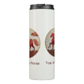 2026 Year of the Horse – Lunar New Year Art Thermosbecher (Rückseite)