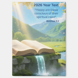 2026 Year Text Paradise Magnet