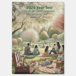 2026 Year Text Paradise Magnet