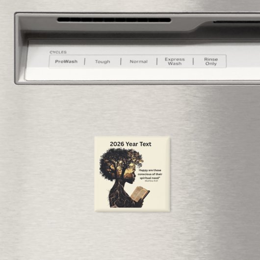 2026 Year Text Reading Magnet (In Situ (Geschirrspüler))