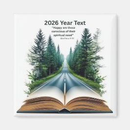2026 Year Text Road to Life Magnet