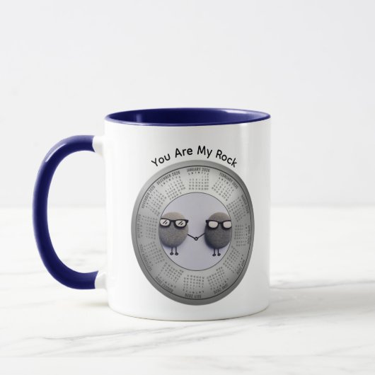 2026 You Are My Rock Calendar Coffee Mug Tasse (Links)