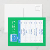 2026 Zeitplan Feiertagspostkarte (Vorne/Hinten)