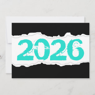 2026 zerrissenes Papier Einladung