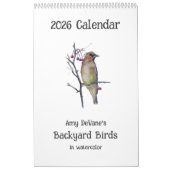 2026Garten-Vögel im Aquarellkalender Kalender (Titelbild)