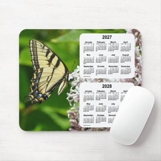 2027-2028 Frack Butterfly Calendar von Janz Mousepad (Mit Mouse)
