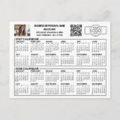 2027 2028 Kalender mit Logo, QR-Code, Foto Postkarte (Vorderseite)