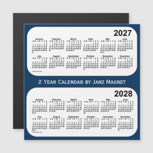 2027-2028 Police Box Blue 2 Year Calendar by Janz Magnetkarte