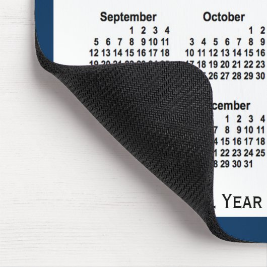 2027-2028 Police Box Blue School Calendar by Janz Mousepad (Ecke)