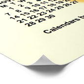 2027-2028 Sonnentage Schuljahr von Janz Poster (Ecke)