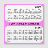 2027-2028 Violet 2 Year Calendar by Janz Magnet (Vorderseite)