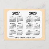 2027-2028 Wheat Mini School Calendar by Janz Postkarte (Vorderseite)