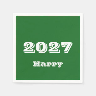2027 Abschlussfeier Personalized Servietten