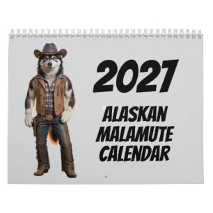 2027 Alaskan Malamute Hundekalender Kalender