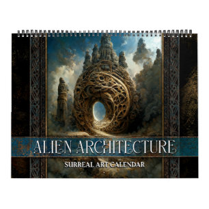 2027 Alien Architektur Surrealer Kunstkalender Kalender
