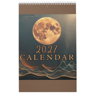 2027 Anpassbarer Himmelskalender - Fügen Sie Ihre Kalender