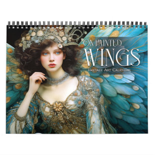 2027 Auf bemalten Flügeln Feen Engel Fantasy-Kunst Kalender