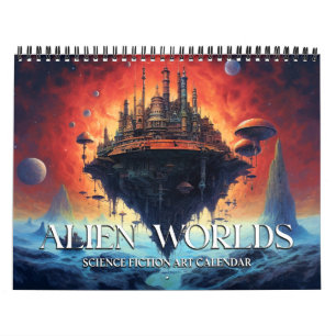 2027 Außerirdische Landschaften Science-Fiction-Ka Kalender