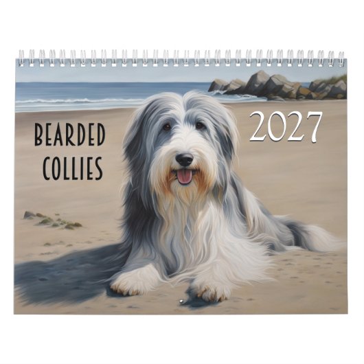 2027 Bearded Collies Kalender (Titelbild)