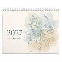 2027 Benutzerdefinierter Botanischer Familien-Wand