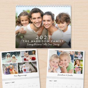 2027 Benutzerdefinierter Familienfoto-Kalender Kalender