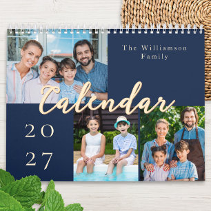 2027 Benutzerdefinierter Familienfoto-Kalender Kalender