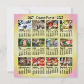 2027 Benutzerdefinierter Foto-Gnom-Kalender beginn (Vorderseite)
