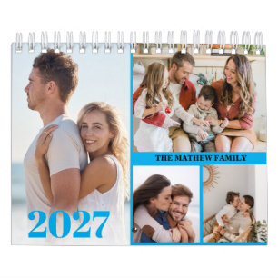 2027 Benutzerdefinierter Foto-Kalender Einfach Sel Kalender