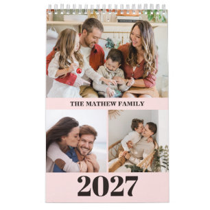 2027 Benutzerdefinierter Foto-Kalender Einfach Sel Kalender