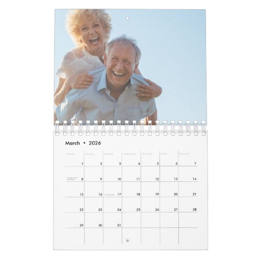 2027 Benutzerdefinierter Foto-Kalender Erstellen S Kalender (Mär 2026)