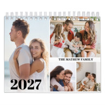 2027 Benutzerdefinierter Fotokalender Einfach Selb