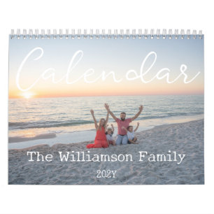 2027 Benutzerdefinierter Wandkalender Familienfo