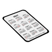 2027 Black Holiday Calendar von Janz Magnet (Rechte Seite)